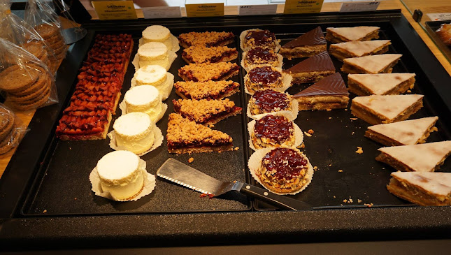 Die Biobäcker Filiale Krefeld mit kleinem Cafébereich