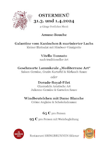Gourmet-Restaurant & Weinberggarten SPRINGBRUNNEN Sklenar - Gastronomie und Hotellerie