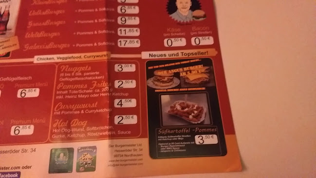 Opinii despre Der Burgermeister în Nordhausen - Gastronomie und Hotellerie