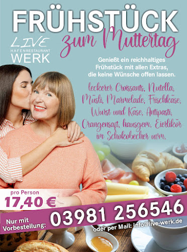 Opinii despre LIVE WERK Das HafenRestaurant în Neustrelitz - Gastronomie und Hotellerie