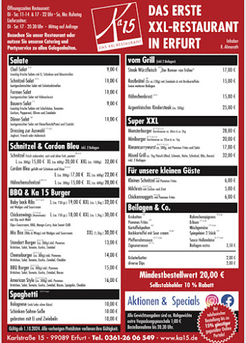 Ka 15 XXL Restaurant - Erfurt