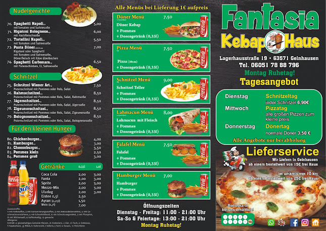 Opinii despre Fantasia Kebap Haus în Gelnhausen - Gastronomie und Hotellerie