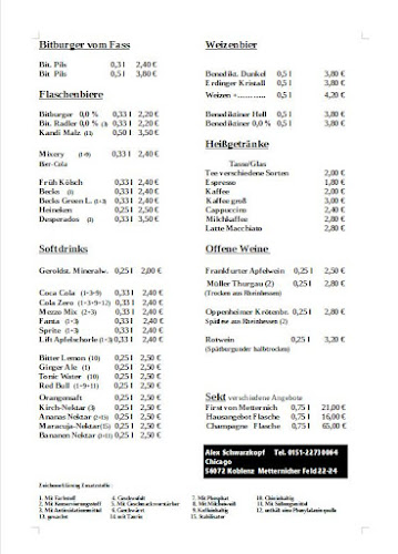 Chicago Billard Dart & more - Gastronomie und Hotellerie