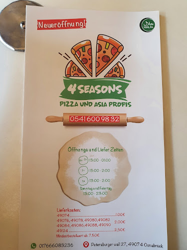 Opinii despre 4 Seasons Pizza und Asia Profis Osnabrück în Osnabrück - Gastronomie und Hotellerie