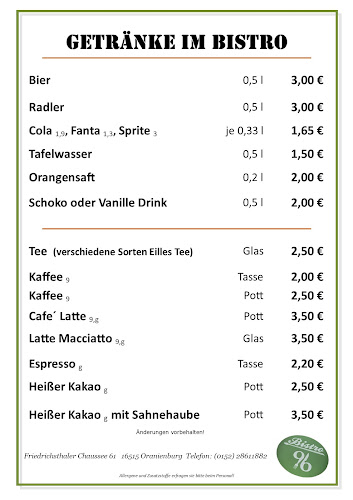 Bistro 96 - Gastronomie und Hotellerie