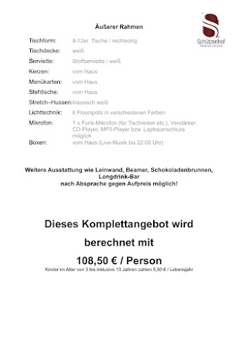 Schützenhof - Gastronomie und Hotellerie