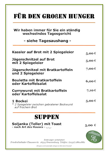 Bistro 96 - Gastronomie und Hotellerie