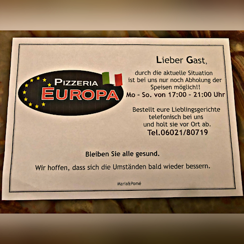 Pizzeria Europa - Gastronomie und Hotellerie