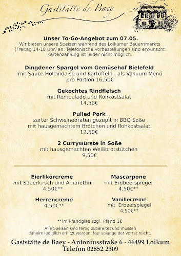 Comentarii opinii despre Gaststätte de Baey