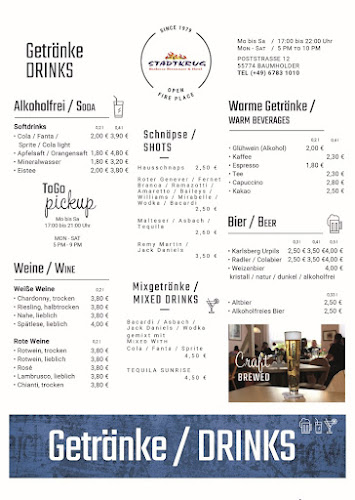 Opinii despre Zum Stadtkrug: Steakhaus, Barbeque & Grill Restaurant mit Hotel în Baumholder - Gastronomie und Hotellerie