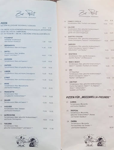 Holzofenpizzeria Ristorante Zur Post