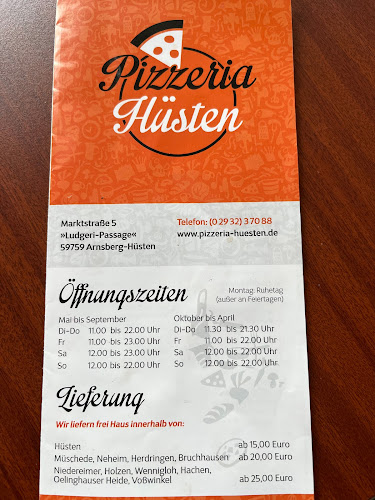 Opinii despre Pizzeria Hüsten în Arnsberg - Gastronomie und Hotellerie