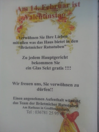Opinii despre Bräetmicher Ratsstuben în Großbreitenbach - Gastronomie und Hotellerie