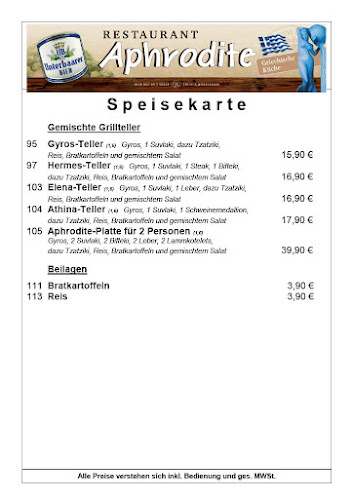 Restaurant Aphrodite | Wirtshaus am Hochberg Bachern - Friedberg