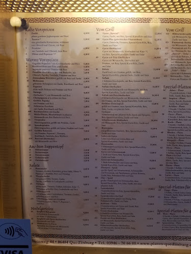 Comentarii opinii despre Griechisches Restaurant Platon