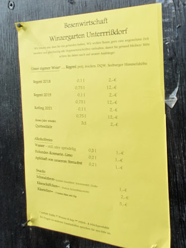 Winzergarten Unterrißdorf - Gastronomie und Hotellerie