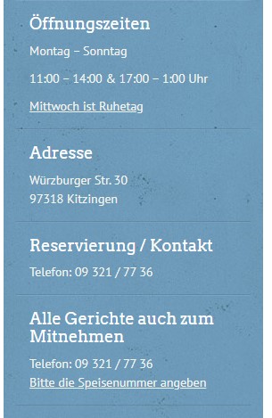 Würzburger Str. 30, 97318 Kitzingen