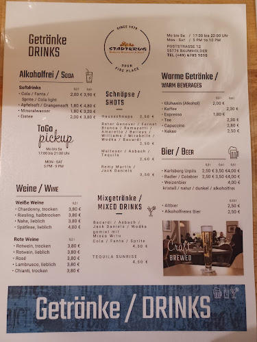 Zum Stadtkrug: Steakhaus, Barbeque & Grill Restaurant mit Hotel - Baumholder