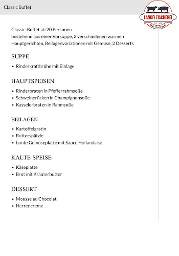 Fleischerei Brüning - Landfleischerei, Partyservice, Saalvermietung - Gastronomie und Hotellerie