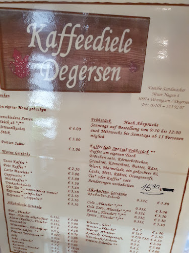 Opinii despre Kaffeediele Degersen în Wennigsen (Deister) - Gastronomie und Hotellerie