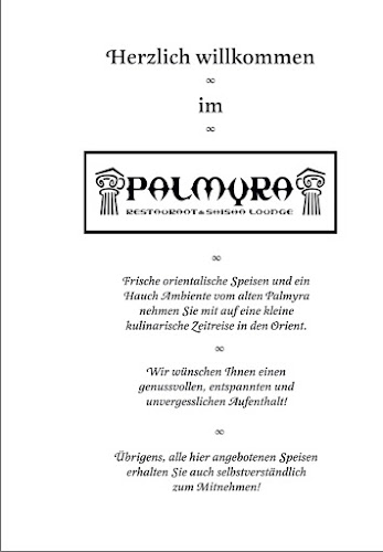 Palmyra Restaurant & Shisha Lounge - Gastronomie und Hotellerie