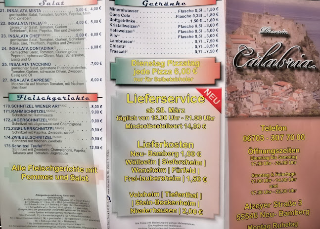 Pizzeria Calabria - Gastronomie und Hotellerie