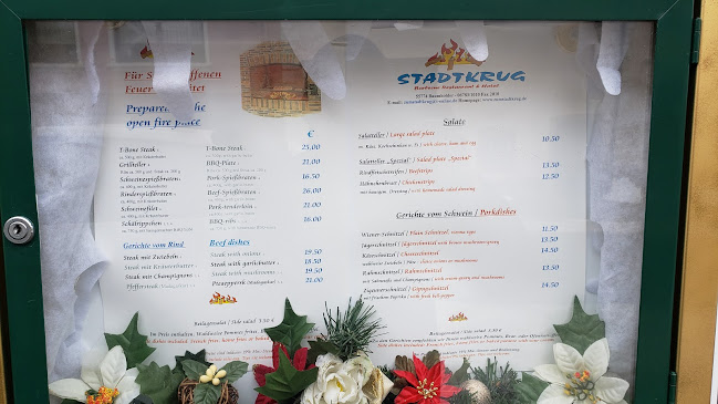 Comentarii opinii despre Zum Stadtkrug: Steakhaus, Barbeque & Grill Restaurant mit Hotel