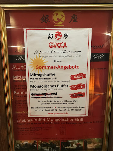 Opinii despre Ginza Sushi în Reutlingen - Gastronomie und Hotellerie