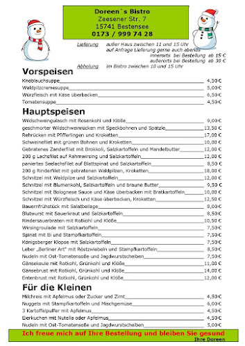 Opinii despre Doreen's Bistro în Bestensee - Gastronomie und Hotellerie