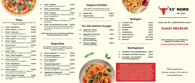 Opinii despre Restaurant 53° Nord by Leon în Wilhelmshaven - Gastronomie und Hotellerie