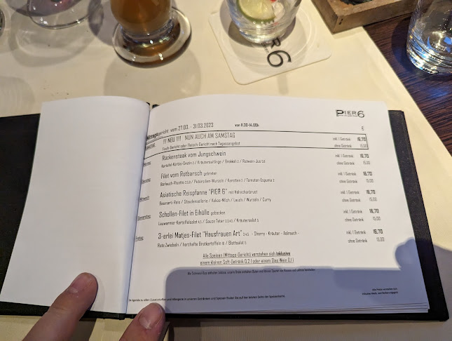 Opinii despre Restaurant PIER 6 în Bremerhaven - Gastronomie und Hotellerie