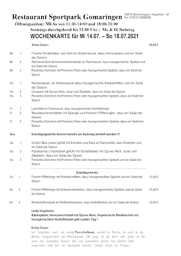 Restaurant Sportpark Gomaringen