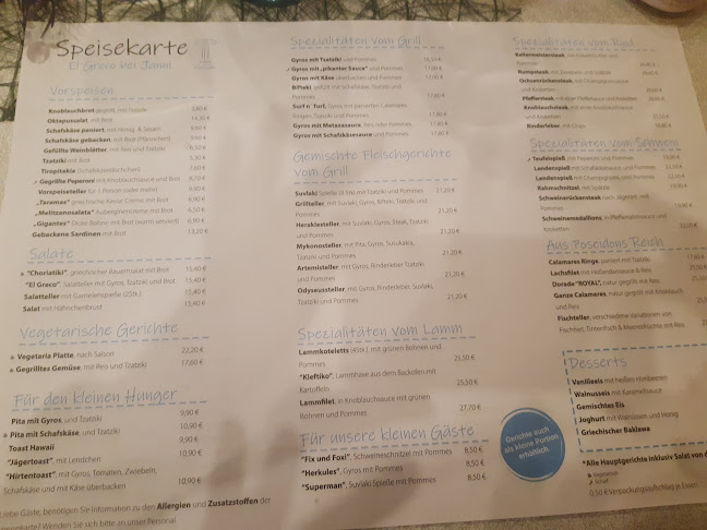 Opinii despre El Grecco în Eppingen - Gastronomie und Hotellerie