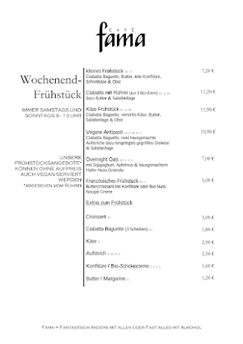 Café Fama - Gastronomie und Hotellerie