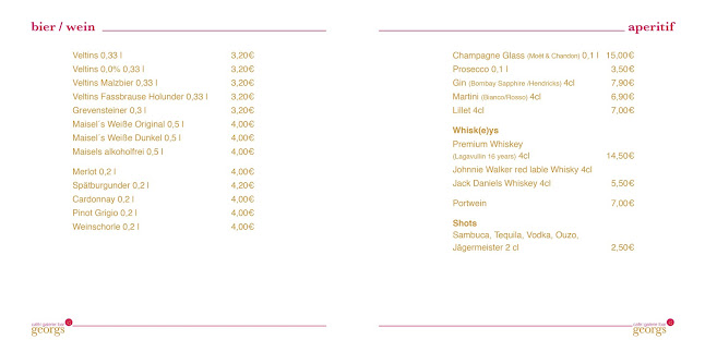 georgs - Café. Galerie. Bar. - Gastronomie und Hotellerie