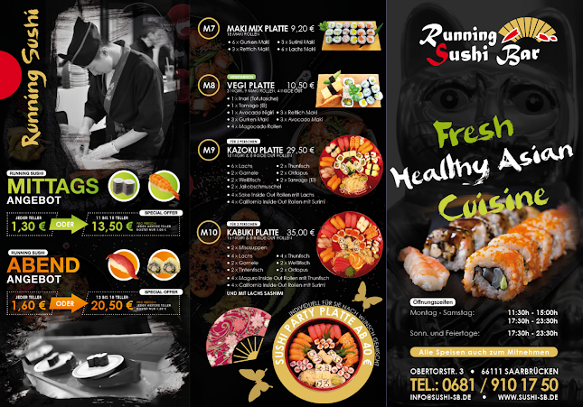 Opinii despre Running Sushi Bar în Saarbrücken - Gastronomie und Hotellerie