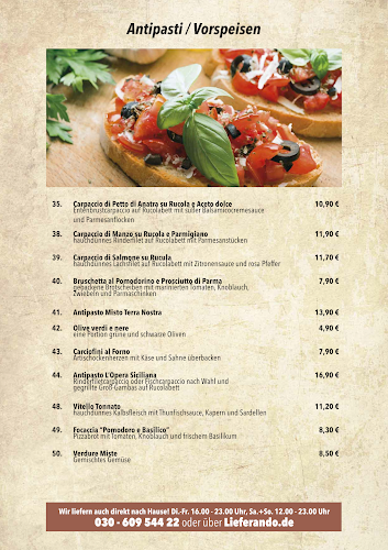 Trattoria " L´Opera Siciliana " - Berlin