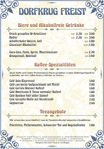 Dorfkrug Freist - Landgaststätte und vieles mehr