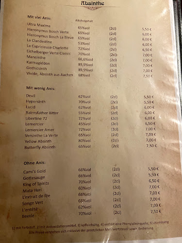 Grotesque Absinth-Bar Aachen