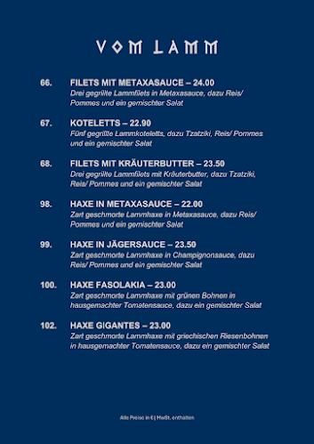 Restaurant ATHEN im Gasthaus Milles - Andernach