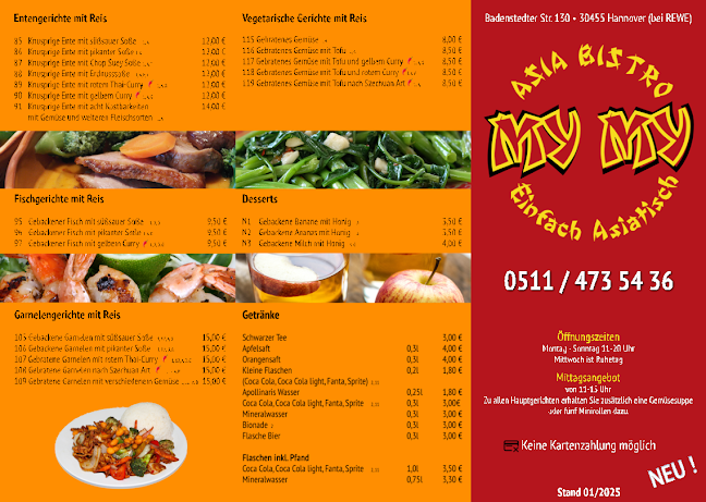 Opinii despre Asia Bistro MY MY în Hannover - Gastronomie und Hotellerie