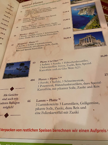 Griechisches Restaurant Platon - Gastronomie und Hotellerie