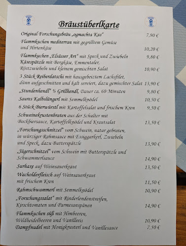 Comentarii opinii despre Bräustüberl der Forschungsbrauerei