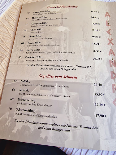 Opinii despre Restaurant Alexandros în Kaiserslautern - Gastronomie und Hotellerie