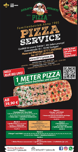 Opinii despre Avanti-Avanti Pizza ( 1 Meter Pizza- Steinofen Pizza) în Stuttgart - Gastronomie und Hotellerie