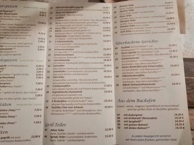 Restaurant Lefkas (ehem.Athos) - Gastronomie und Hotellerie