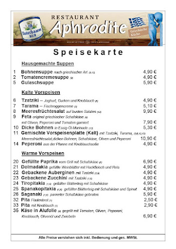 Restaurant Aphrodite | Wirtshaus am Hochberg Bachern