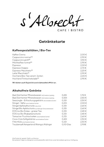 Café & Bistro s'Albrecht