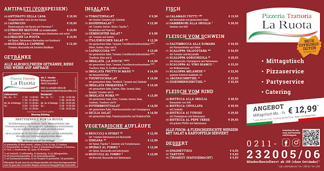 Opinii despre Pizzeria Trattoria La Ruota în Düsseldorf - Gastronomie und Hotellerie