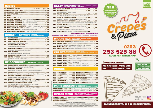 Opinii despre Crepe's Pizza în Wuppertal - Gastronomie und Hotellerie